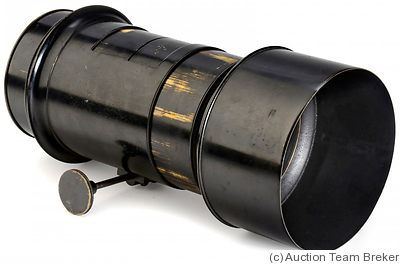 Derogy: Petzval (brass, 40cm len, 13.5cm dia, 630mm focal) camera