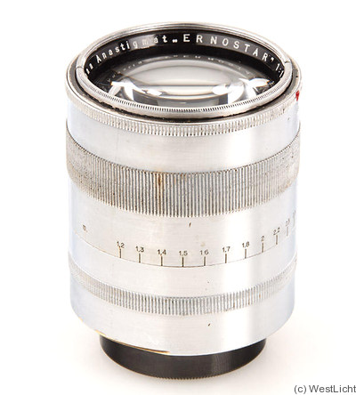 Ernemann: 85mm (8.5cm) f1.8 Ernostar (M39) camera
