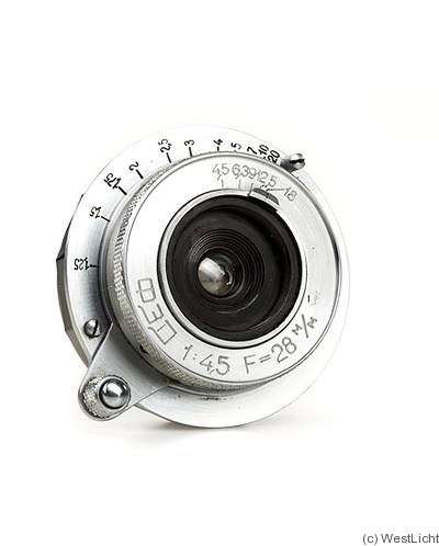 FED: 28mm (2.8cm) f4.5 (M39) camera