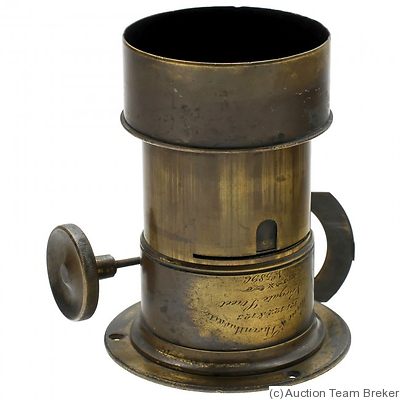 Horne & Thornthwaite: brass (12cm height, 4.5cm dia) camera