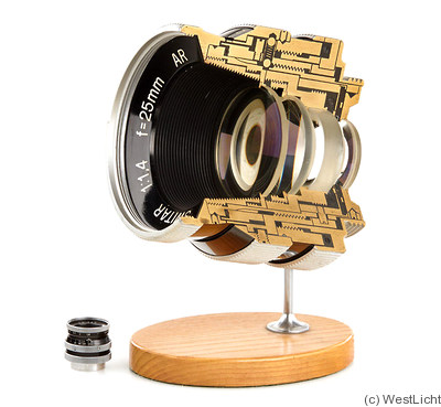 Kern: 25mm (2.5cm) f1.4 Switar AR (Cut-Away, oversized) camera