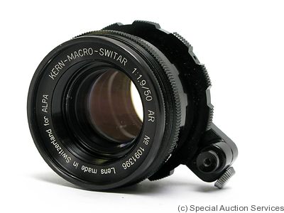 Kern: 50mm (5cm) f1.9 Macro-Switar AR (Alpa) camera
