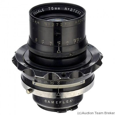 Kinoptik: 75mm (7.5cm) f2 Apochromat (Cameflex) camera