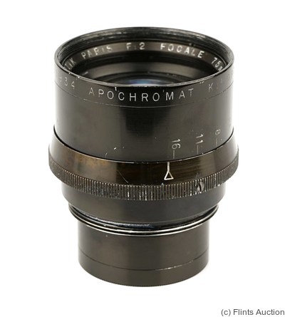Kinoptik: 75mm (7.5cm) f2 Apochromat camera