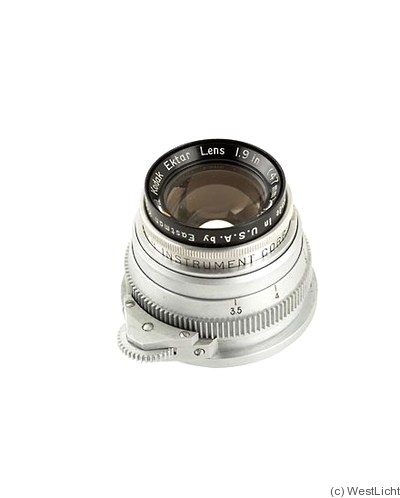 Kodak: 1.9in f2 Ektar (M39, 47mm) camera