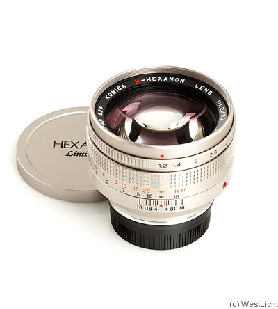 Konica: 50mm (5cm) f1.1 M-Hexanon Limited (M39) camera