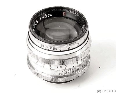 Krasnogorsk: 50mm (5cm) f1.5 ZK (M39) camera