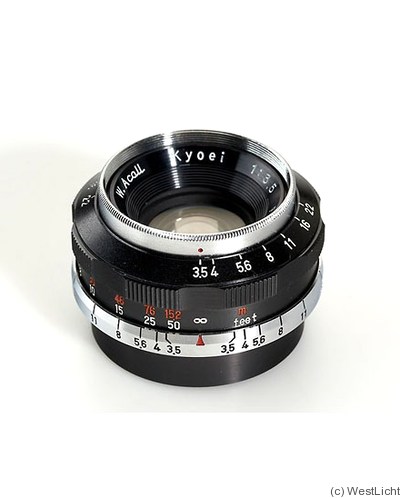 Kyoei: 35mm (3.5cm) f3.5 W-Acall (M39) camera