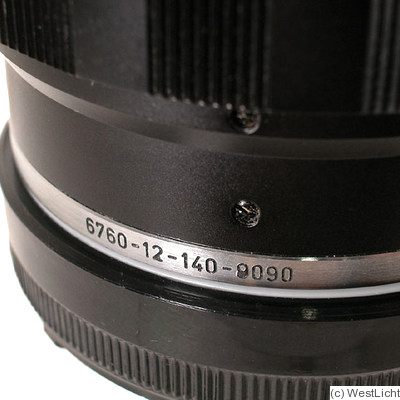 Leitz: 135mm (13.5cm) f4 Tele-Elmar (BM, black) 'Bundeseigentum' camera
