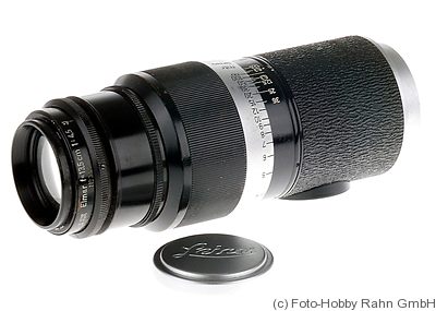 Leitz: 135mm (13.5cm) f4.5 Elmar (SM, black/chrome, sharkskin) camera