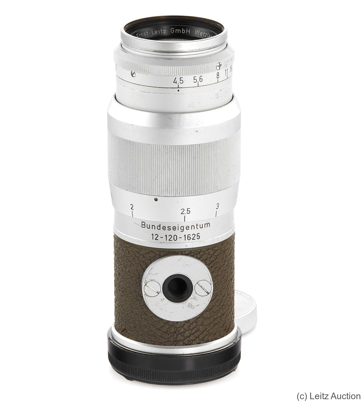 Leitz: 135mm (13.5cm) f4.5 Hektor 'Bundeseigentum' (BM, chrome) camera