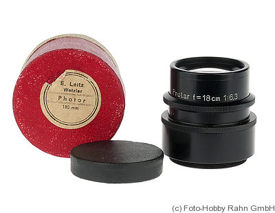 Leitz: 180mm (18cm) f6.3 Photar camera