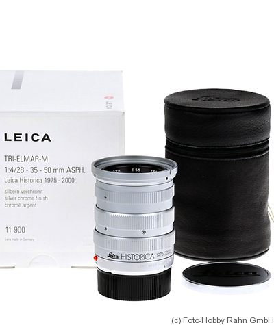 Leitz: 28-35-50mm f4 Tri-Elmar-M Asph 'Historica 1975-2000' camera