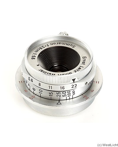 Leitz: 28mm (2.8cm) f5.6 Summaron (SM, pre-series) camera