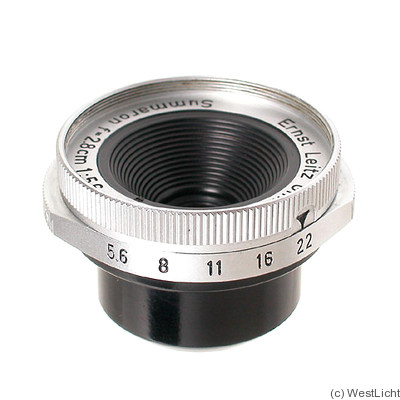 Leitz: 28mm (2.8cm) f5.6 Summaron (repro) camera