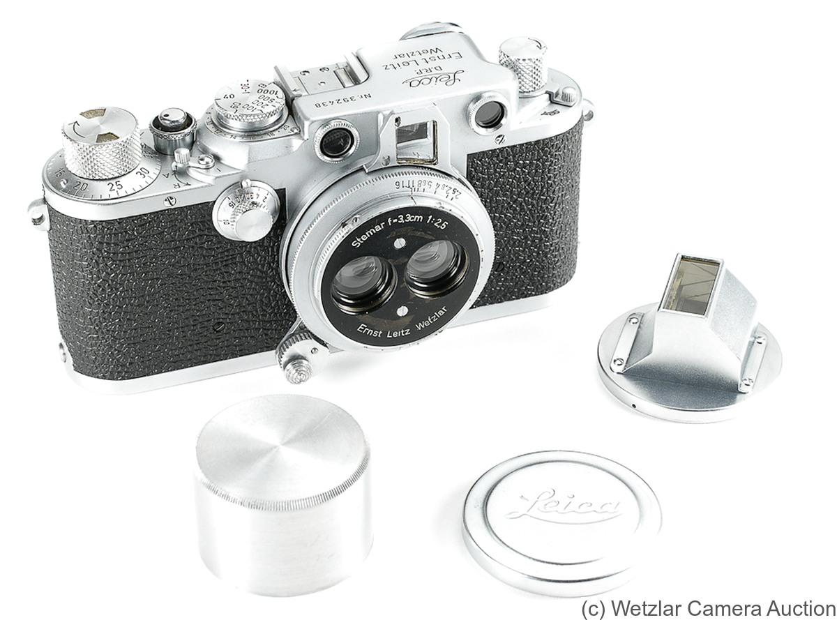Leitz: 33mm (3.3cm) f2.5 Stemar (SM, prototype) camera