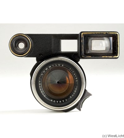 Leitz: 35mm (3.5cm) f1.4 Summilux (BM, black, chrome ring, M3 eyes) camera