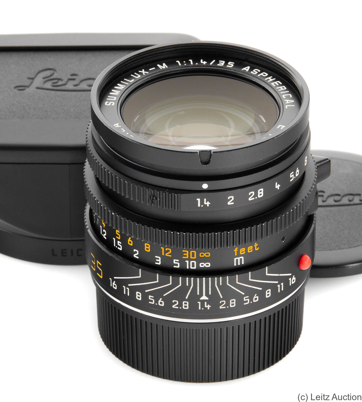 Leitz: 35mm (3.5cm) f1.4 Summilux-M (BM, black, aspherical, 1989) camera
