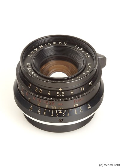 Leitz: 35mm (3.5cm) f2 Summicron (SM, black) camera