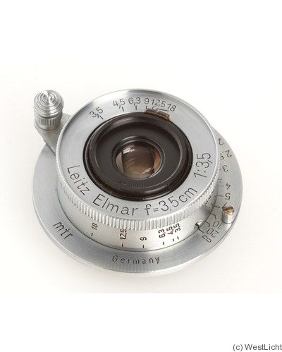 Leitz: 35mm (3.5cm) f3.5 Elmar 'Germany' (SM, chrome) camera