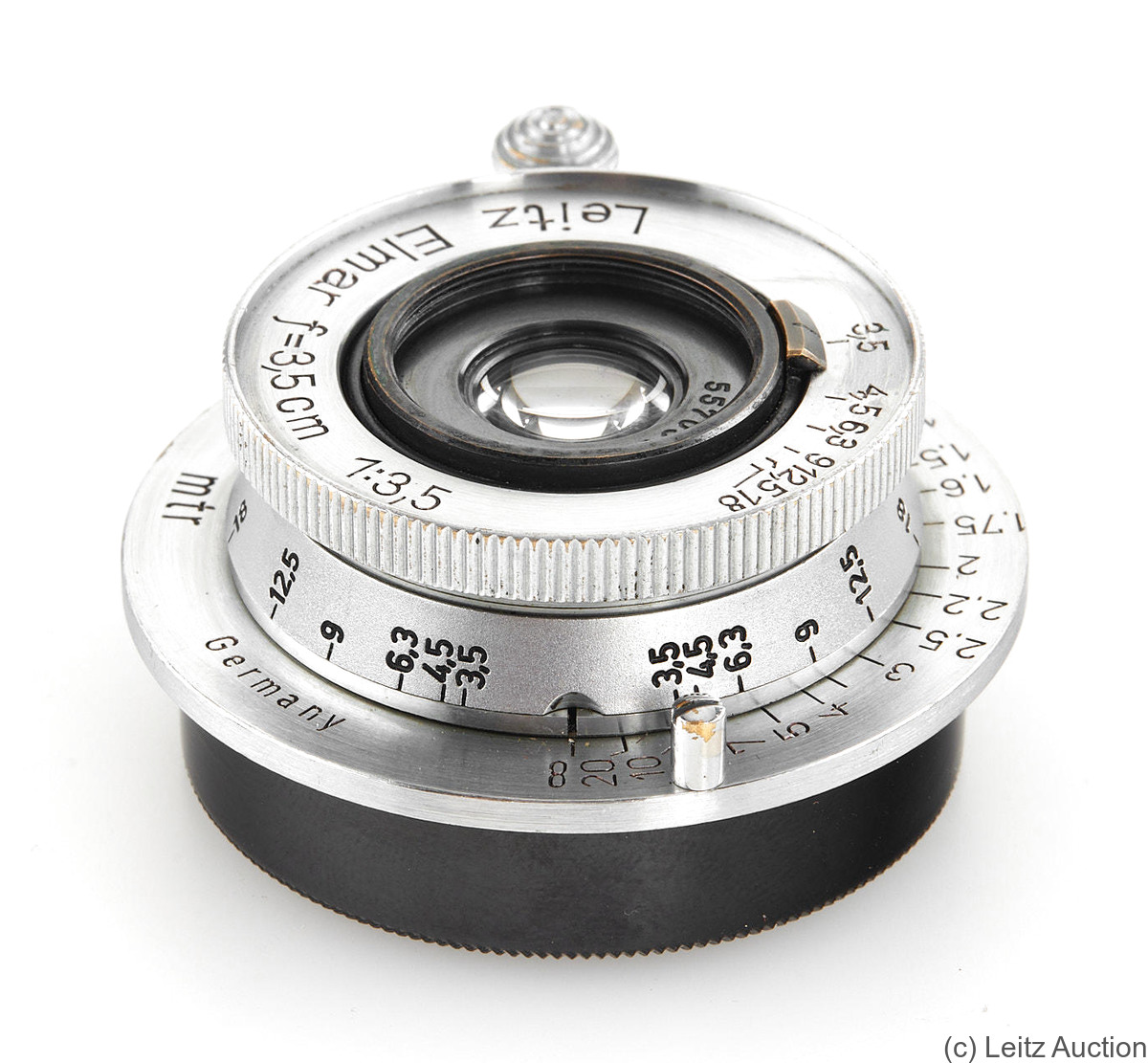 Leitz: 35mm (3.5cm) f3.5 Elmar (SM, chrome) camera