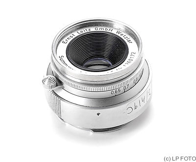 Leitz: 35mm (3.5cm) f3.5 Summaron (BM, eyes, w/o eyes) camera