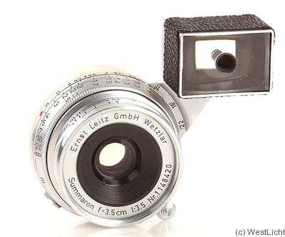 Leitz: 35mm (3.5cm) f3.5 Summaron (BM, prototype) camera