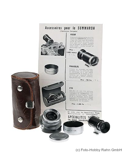 Leitz: 35mm (3.5cm) f3.5 Summaron (SM) 'Tiranty' camera