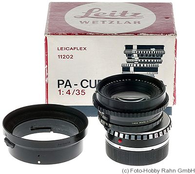Leitz: 35mm (3.5cm) f4 PA-Curtagon (Leica R) camera