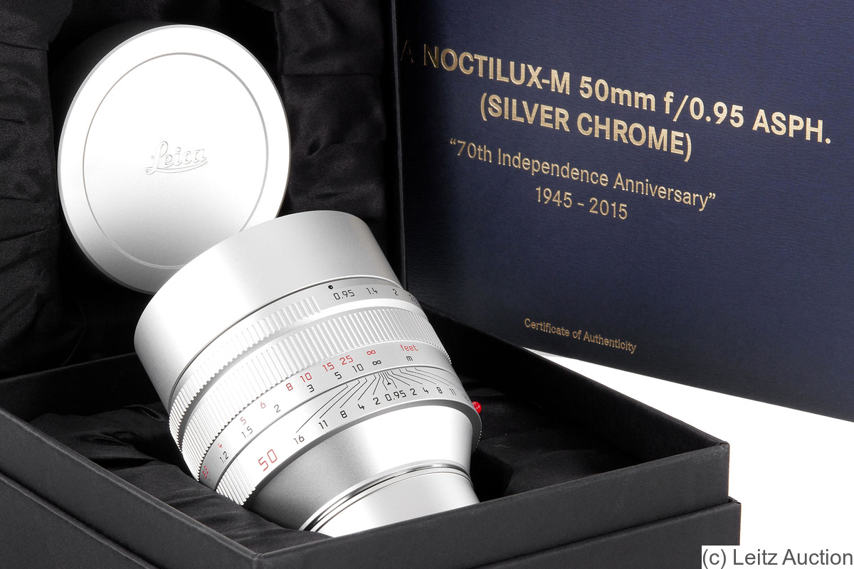 Leitz: 50mm (5cm) f0.95 Noctilux '70th Anniversary Republic of Korea' (chrome) camera