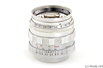 Leitz: 50mm (5cm) f1.4 Summilux (BM, chrome, prototype) camera