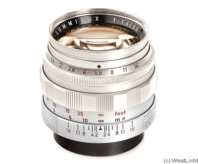 Leitz: 50mm (5cm) f1.4 Summilux (SM, 1964) camera