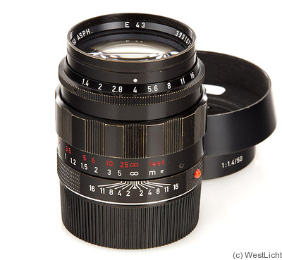 Leitz: 50mm (5cm) f1.4 Summilux-M Asph. (BM, black, 11628) camera