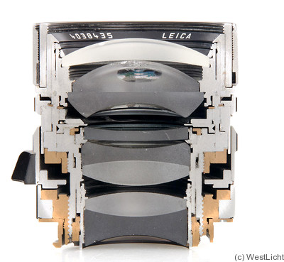 Leitz: 50mm (5cm) f1.4 Summilux-M Asph. (BM, black, 11891) cut-away camera