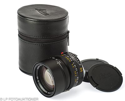 Leitz: 50mm (5cm) f1.4 Summilux-M Asph. (BM, black, 11891) camera