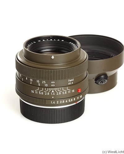 Leitz: 50mm (5cm) f1.4 Summilux-R (Safari, 1977) camera