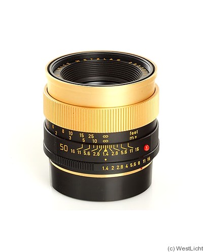 Leitz: 50mm (5cm) f1.4 Summilux-R (gold) camera
