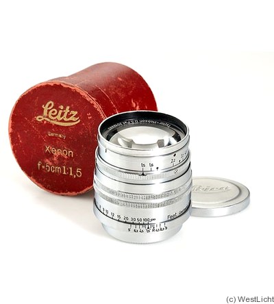 Leitz: 50mm (5cm) f1.5 Xenon (SM, 2-rings) camera