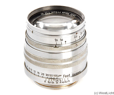 Leitz: 50mm (5cm) f1.5 Xenon (SM, 2-rings, prototype) camera