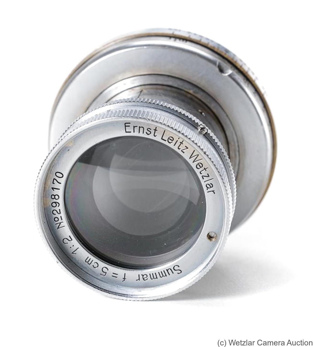 Leitz: 50mm (5cm) f2 Summar (SM, collapsible, chrome, chrome front) camera