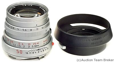 Leitz: 50mm (5cm) f2 Summicron-M (BM, chrome, 11825) camera