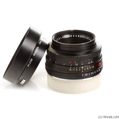 Leitz: 50mm (5cm) f2 Summicron-R (black, prototype) camera