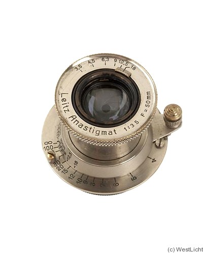 Leitz: 50mm (5cm) f3.5 Anastigmat camera