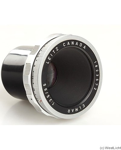 Leitz: 65mm (6.5cm) f3.5 Elmar (Visoflex, chrome) camera