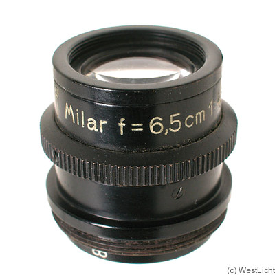 Leitz: 65mm (6.5cm) f4.5 Milar camera