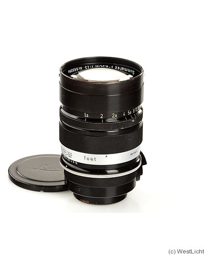 Leitz: 85mm (8.5cm) f1.5 Summarex (SM, black) camera