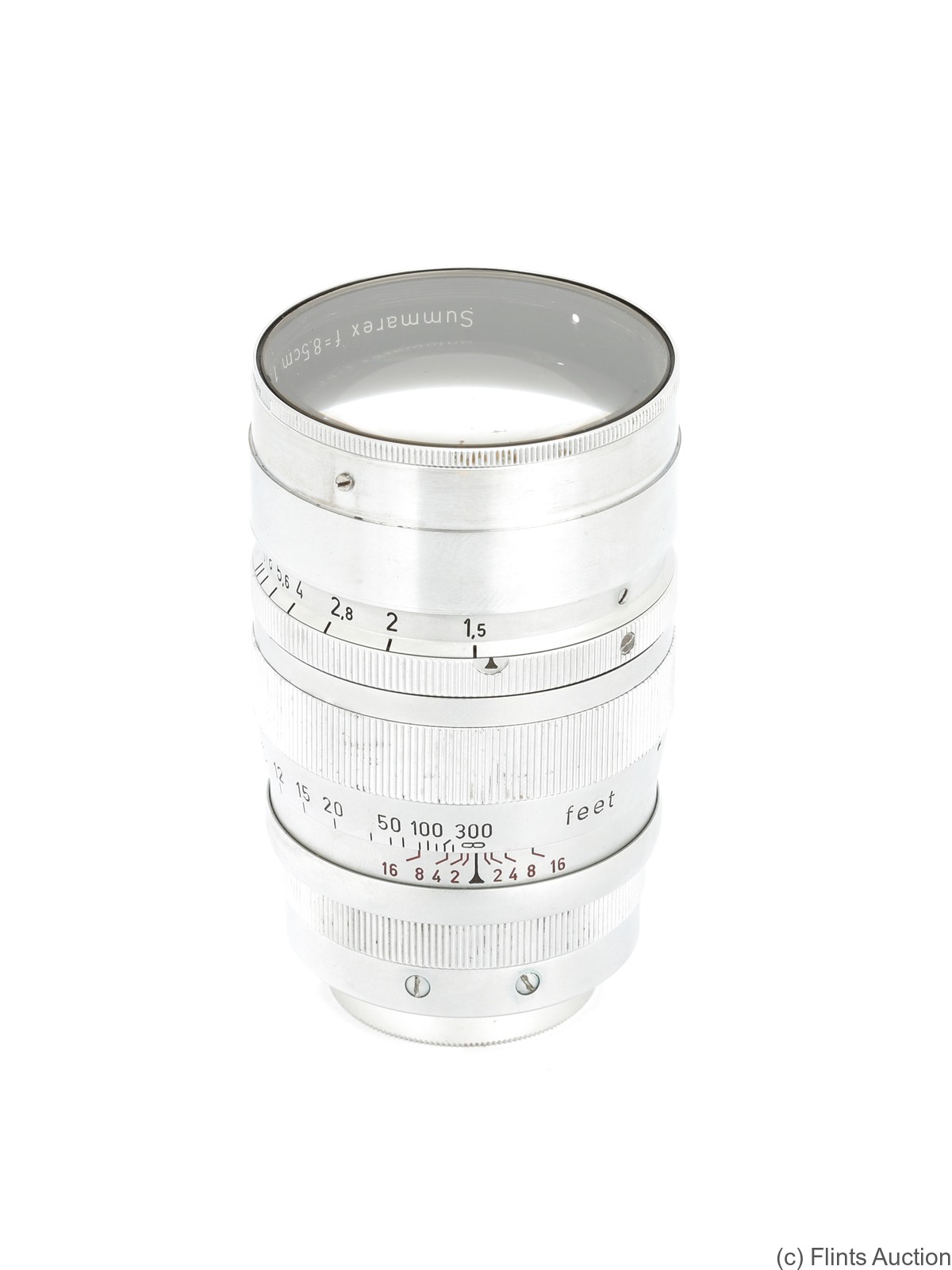 Leitz: 85mm (8.5cm) f1.5 Summarex (SM, chrome) camera