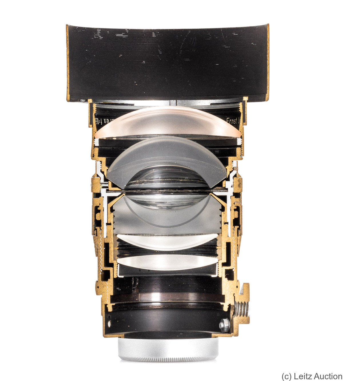 Leitz: 85mm (8.5cm) f1.5 Summarex (SM, chrome, cutaway) camera