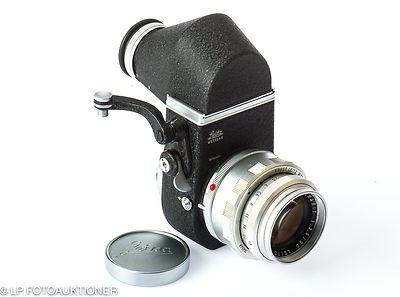 Leitz: 90mm (9cm) f2.8 Elmarit (w/Visoflex, chrome) camera