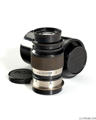Leitz: 90mm (9cm) f4 Elmar (SM, black/nickel) camera